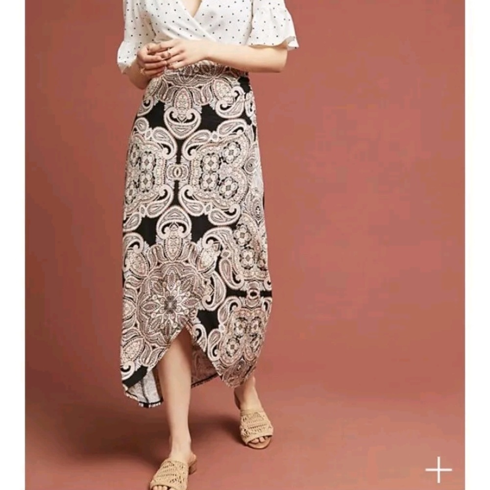 Anthropologie Maeve Wrap Skirt